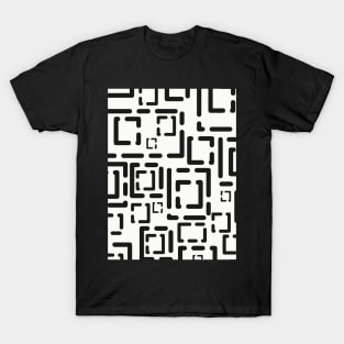 Blocks Black on Off-White 5748 T-Shirt